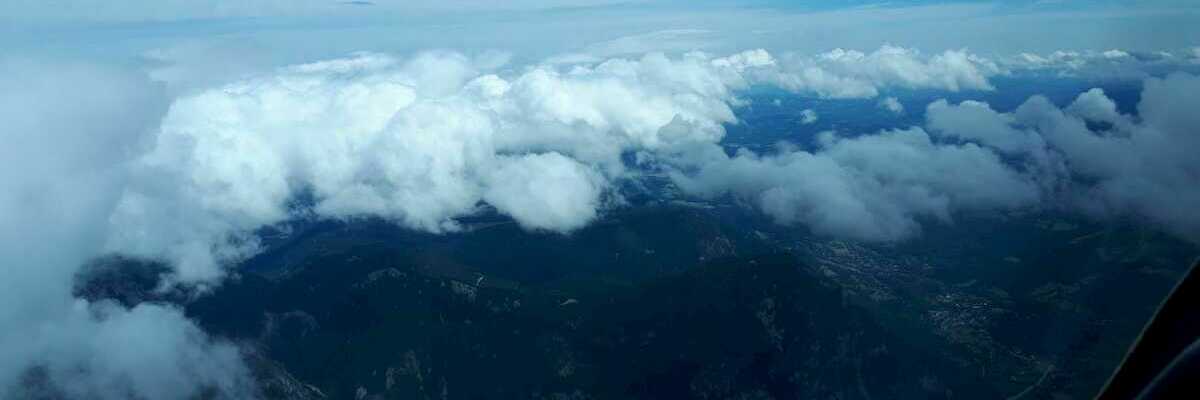 Flugwegposition um 10:53:20: Aufgenommen in der Nähe von Gemeinde Schwarzau im Gebirge, Österreich in 2914 Meter